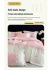 Embroidered Extra Thick Milk Velvet Four-Piece Winter Bedding Set—Duvet & Fitted Sheet, Full Matte Double Color
