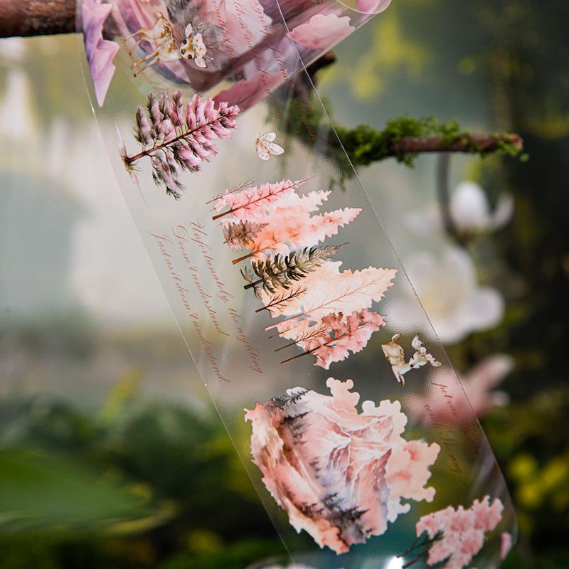 200cm/Rolle Vier Jahreszeiten Berg- und Waldlandschaft Thema Klebeband Scrapbook Handyhülle Tagebuch Sticker DIY Dekoratives Klebeband