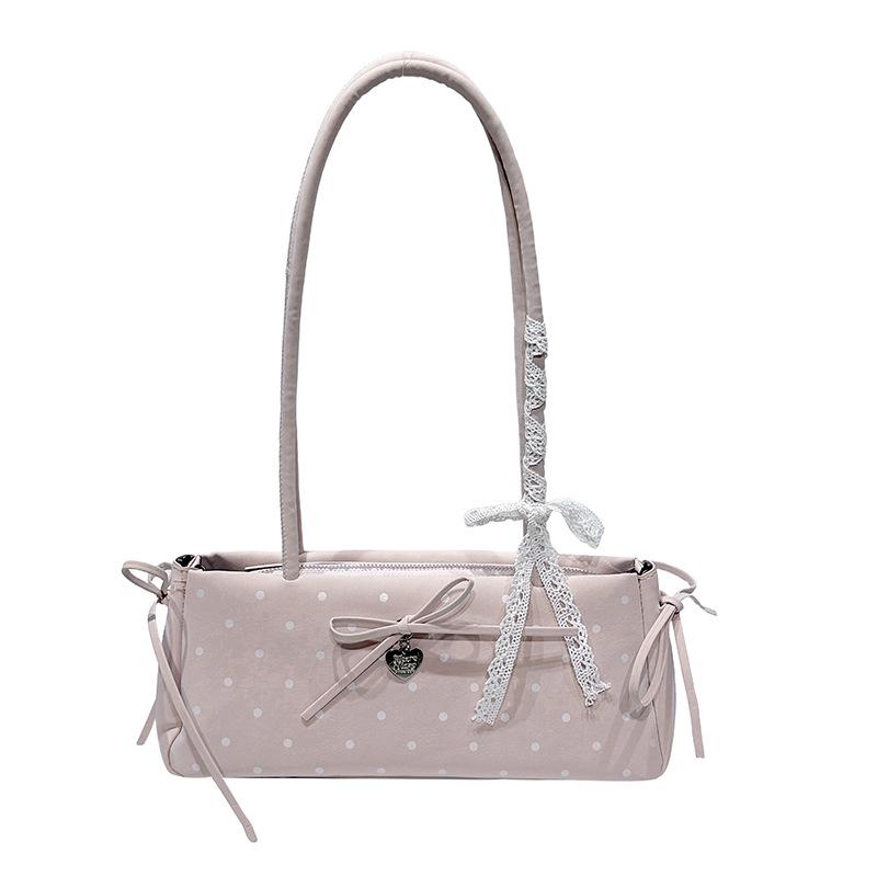 Korean Style Polka Dot Women's Luxury Shoulder Handbag for Work & Commute