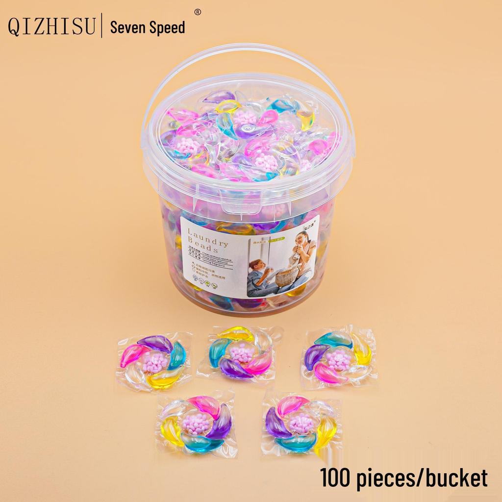 Αντιβακτηριακές Κάψουλες Πλυντηρίου 6 σε 1 με Άρωμα Μακράς Διάρκειας και Μαλακτικό Συμπυκνωμένο Απορρυπαντικό