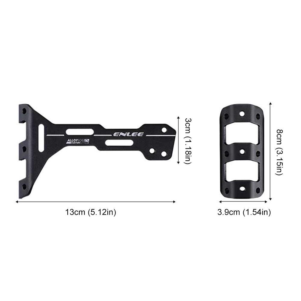 1PCS Bike Bottle Cage Saddle Mount Adapter Aluminum Alloy Bicycle Water Cup Holder Balck Saddle Mount Rack for MTB Road Bike