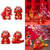Chinese Year Decor Mini Dragon Statue Miniature Figurine Small Sculpture for Bedroom