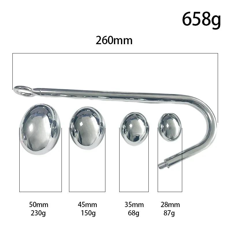 2026 new Roestvrijstalen anale haak Anusballen Metalen anale dilatator Buttplug Grote anale kralen prostaatstimulator insert