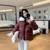 Autumn Winter Thicken Warm Parka Women Casual Sweety Solid Color Big Pocket Loose Jackets Outwear
