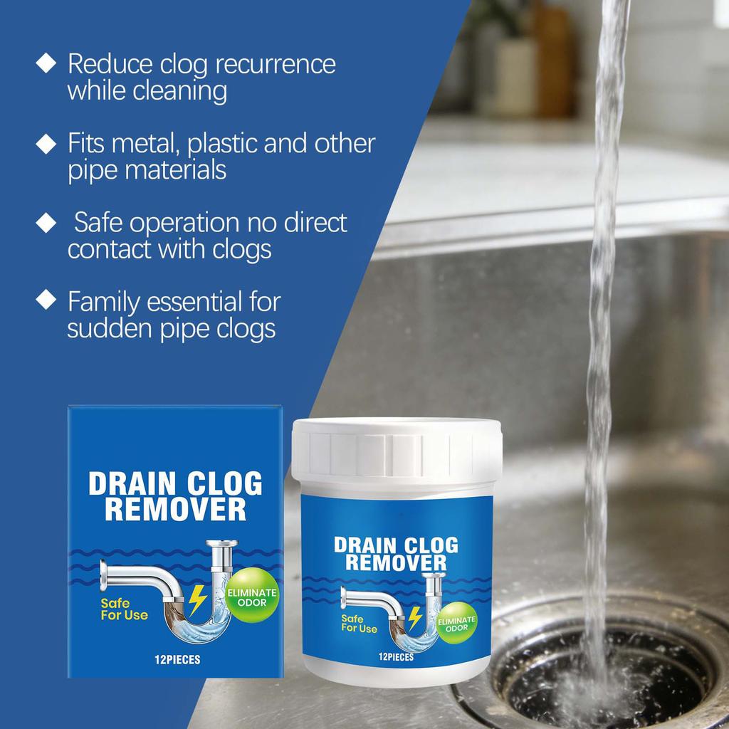 Reinigungstabletten für Heim-Badezimmerabflüsse: Diese Tabletten reinigen Haarabflüsse, entfernen Kalk und Gerüche