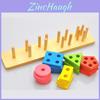 Wooden Geometry Puzzle Blocks For Kids Educational Building Toy For Cognitive Skills
