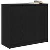Sideboard in Black Oak Look 85 x 34 x 76 cm Engineered Wood