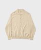Another Office Scape Knit Polo Cardigan (Almond Milk)