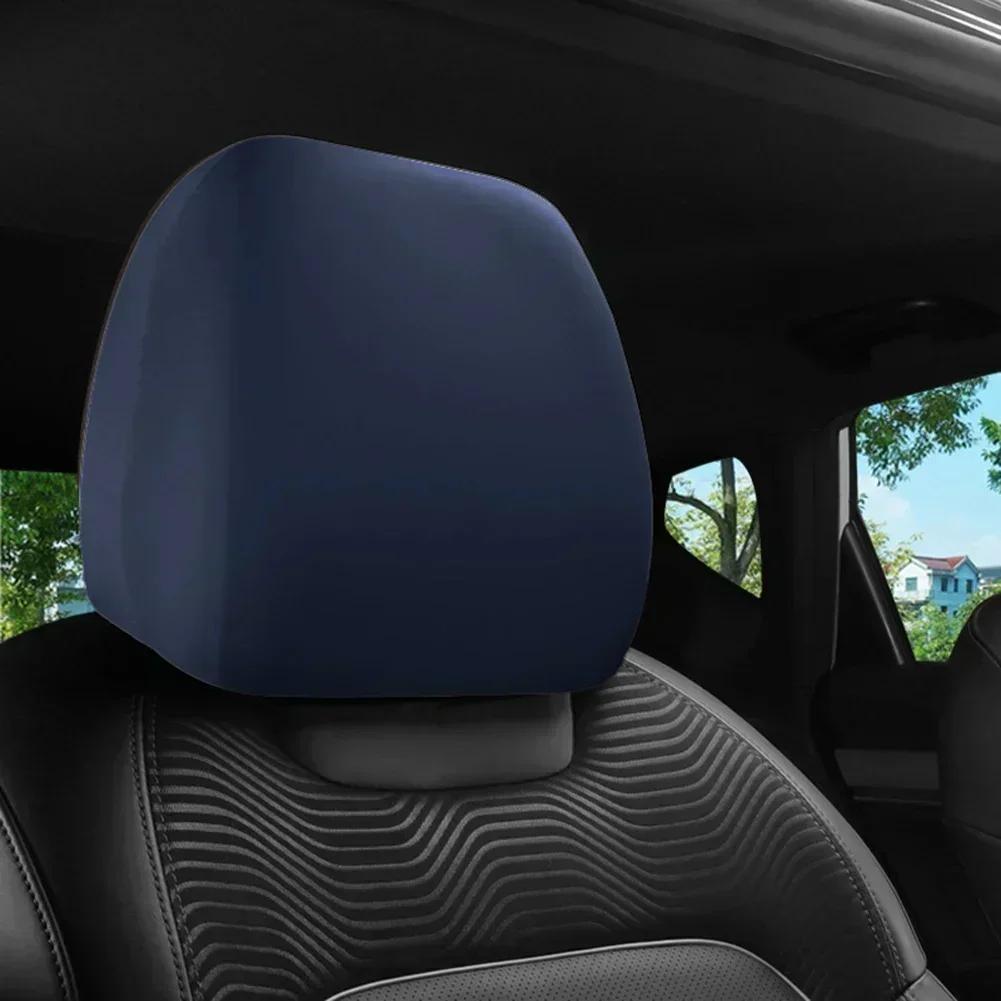 Car Headrest Cover Headrest Cap Cloth Headrest Cover For Car Truck SUV Auto Universal Wine Red Dark Blue Green Purple Orange