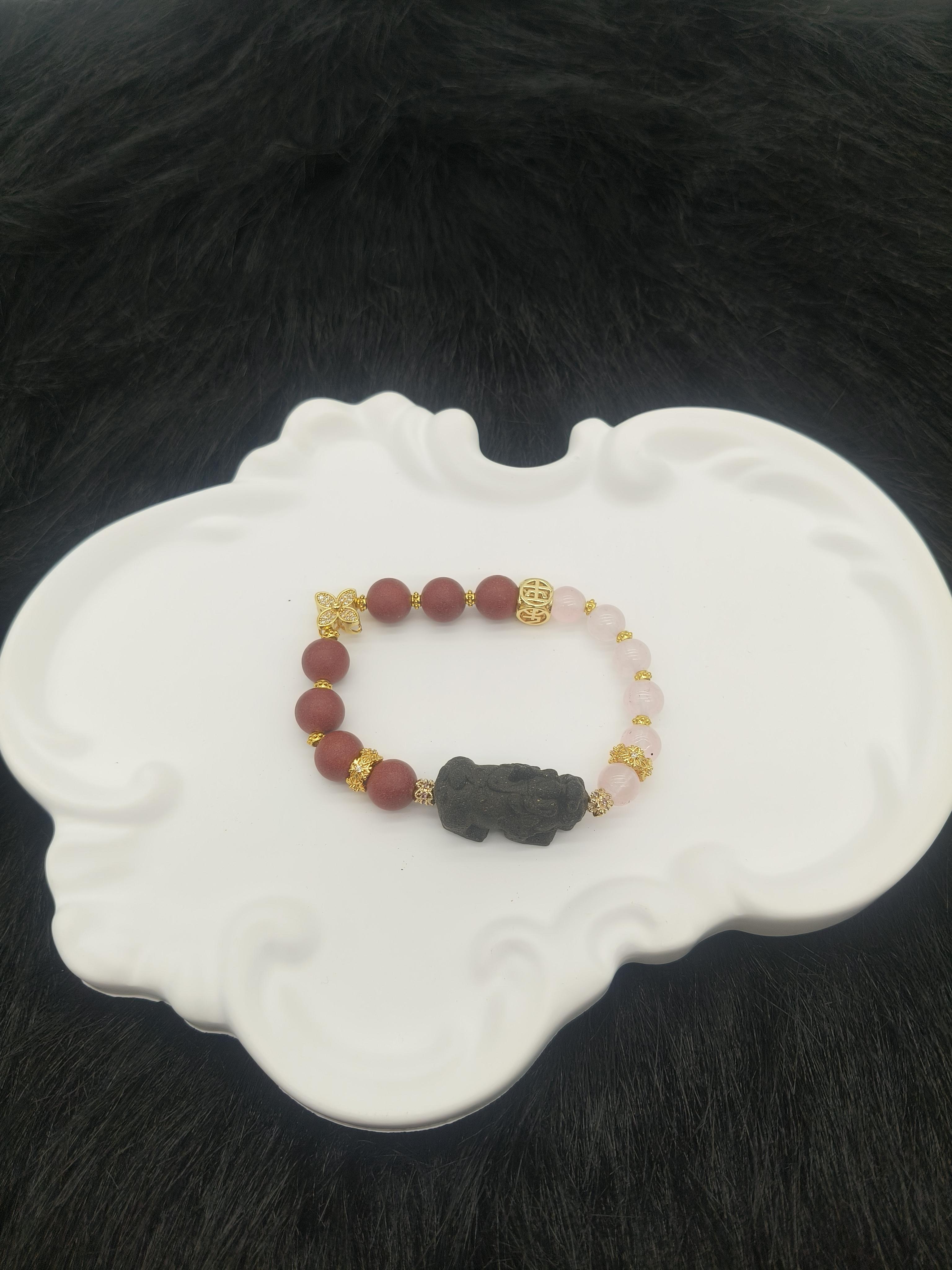 Brown Pixiu Zen Calm Incense Bracelet