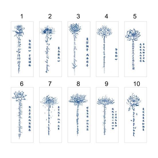 Modisches Fake-Körper-Tattoo, umweltfreundlich, abnehmbar, wasserdicht