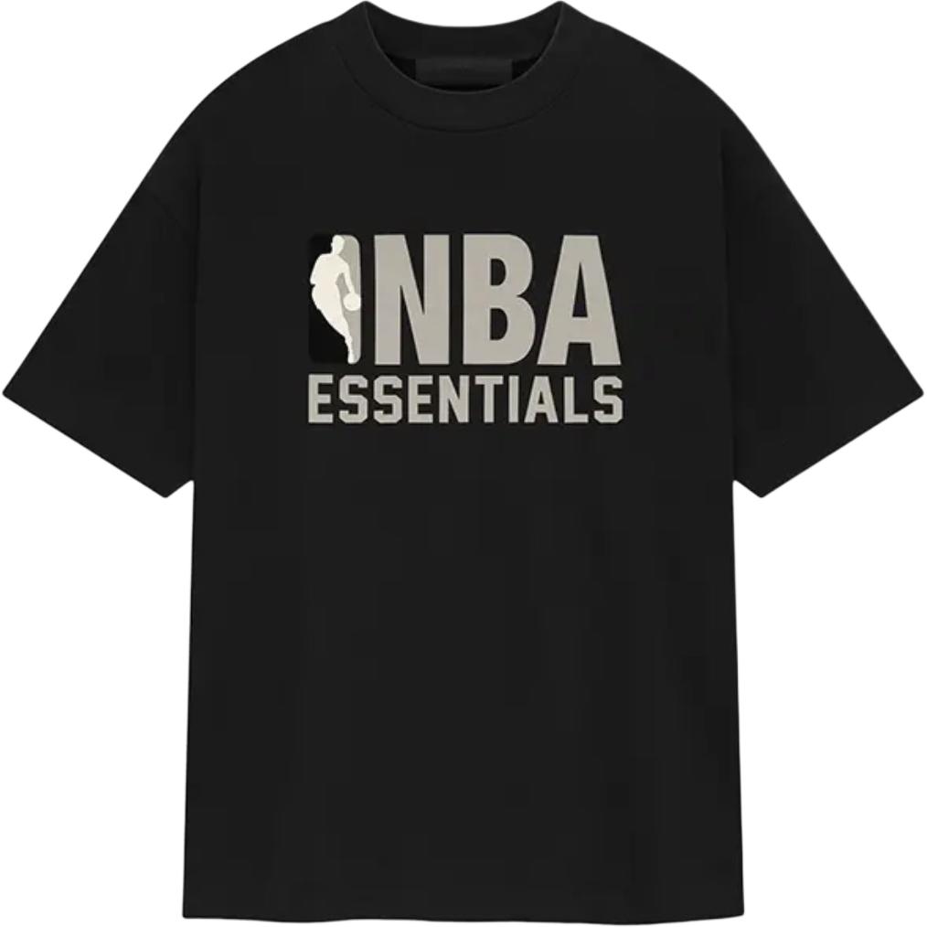 

Футболка Fear of God Essentials x NBA Черная Унисекс Топы 125AL244101F S