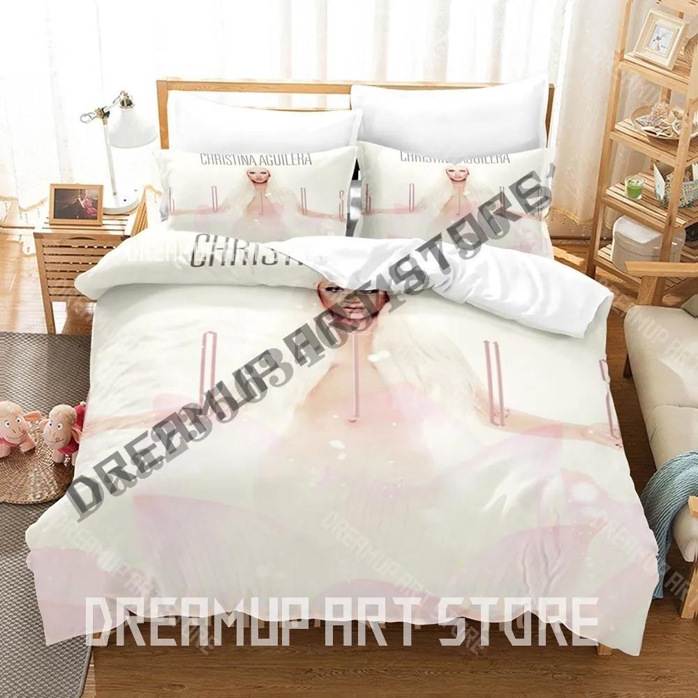 3D Print Christina Aguilera Bedding Set Single Twin Full Queen King Size Bed Set Adult Bedroom Duvetcover Sets Cool Bed She