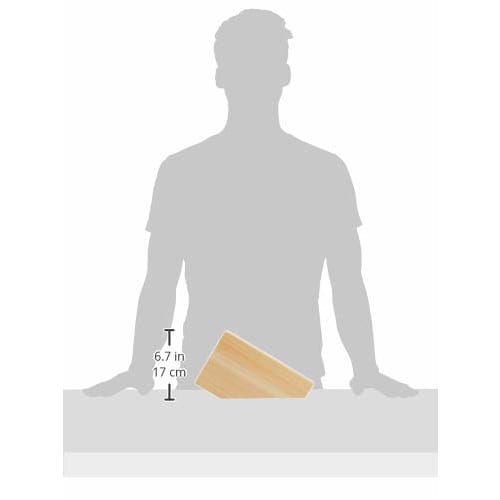 Daiwa Industries Knife Stand/Block, Wooden Hinoki Wood, Made in Japan, Anti-Mold, Water-Repellent, Disassembles and Washable, Fits Knives up to 18cm B