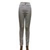 Women Skinny Trousers Slim Fit Solid Color Pants Cotton Blend High Waist Casual Trousers for Office Street Party Dating