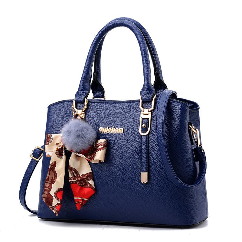 Retro Fashion Simple Crossbody Bag Handbag Bow Pendant Single Shoulder Strap
