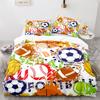 American Football Duvet Cover Set 3D Sports Rugby Player Comforter Cover Skull Football Player Polyester Bedding Set For Kid Boy
