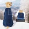 Thickened Double-sided Fleece Dogs Clothes High Collar Soft Warm Winter Dog Coats 4-Legs Pajamas Pet Clothing for Large Dog