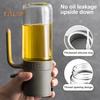 250ml Glass Oil Spray Bottle for Cooking Olive Oil Sprayer Mister Dispenser for Air Fryer Salad Baking Fine Mist Ergonomic Handle Portable Kitchen
