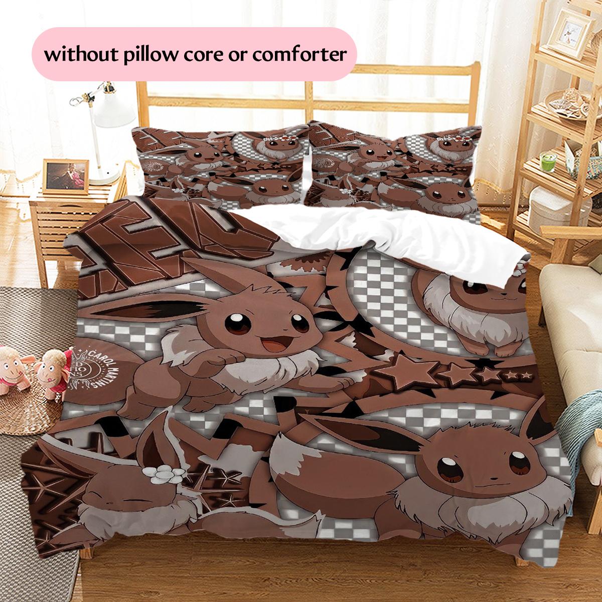 

Милое постельное белье с узором Иви Декор для дома Подарок на день рождения (1 пододеяльник + 2 наволочки, без наполнителя) 135x200cm