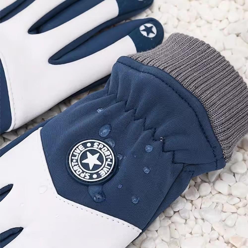Winter Dikke Warme Pluche Kinderhandschoenen Waterdicht Antislip Buiten Balansfiets Rijden Skiën Buiten Speelhandschoenen voor Unisex