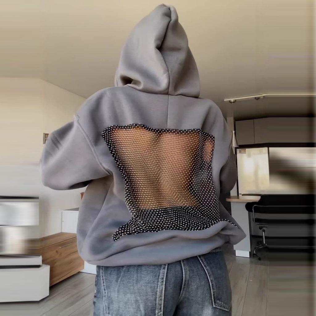 Women's Casual Round Neck Long Sleeve Sweatshirt Solid Color Sweatshirt