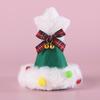 Christmas Pet Scarf Knitted Cat Scarf with Pompom Xmas Trees Santa Claus Scarf Fuzzy Xmas Hat with Star Topper for Festive Party Photo Shoots