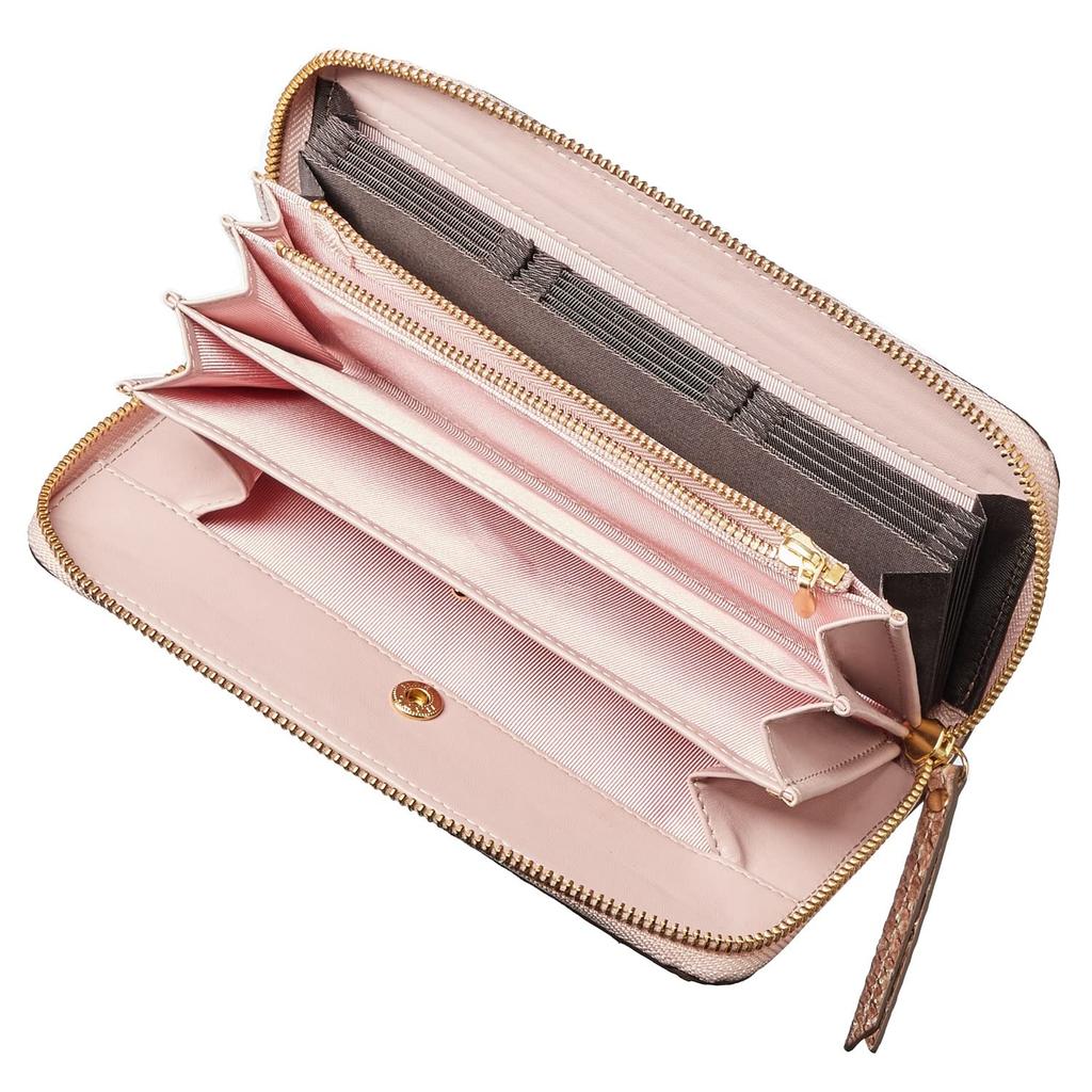 [VOICE] Align Women's Anaconda Diamantina Long Wallet, Made in Italy by Atema, featuring Cowhide Leather with Elegant Python Embossing. A perfect
