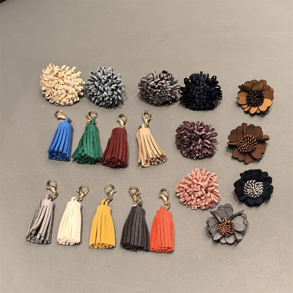Autumn Winter New Shoe laces Charms for Sneakers Decorations DIY Tassel Shoe Charm flower shoe buckle Shoes Accessories 1Pcs
