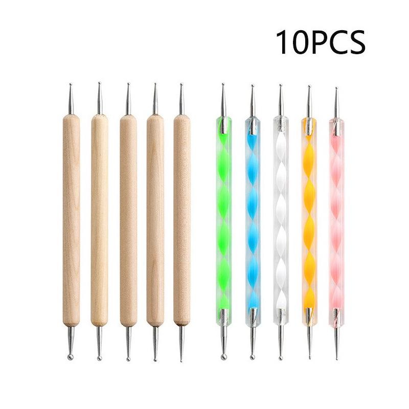 10-Piece Cross-Border Pottery & Clay Tool Set: Silicone Dotting Pens & Indentation Tools