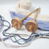 Drop Spindles Top Whorls Yarns Spindles Wooden Spindles Tool Hand Wooden Spinnings Spindles Beginners DIY Enthusiasts