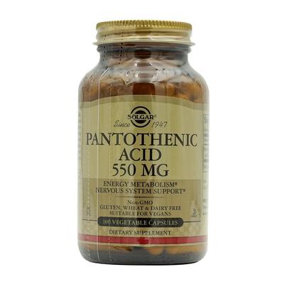 Ácido Pantoténico 550 mg, 100 Cápsulas Vegetales