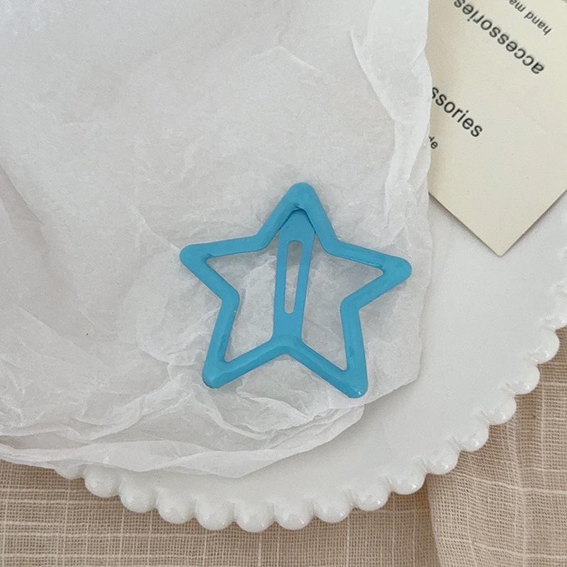 Colorful Y2K Star Hair Clip for Baby & Women - Decorative Side Bangs & BB Clip Hair Accessory