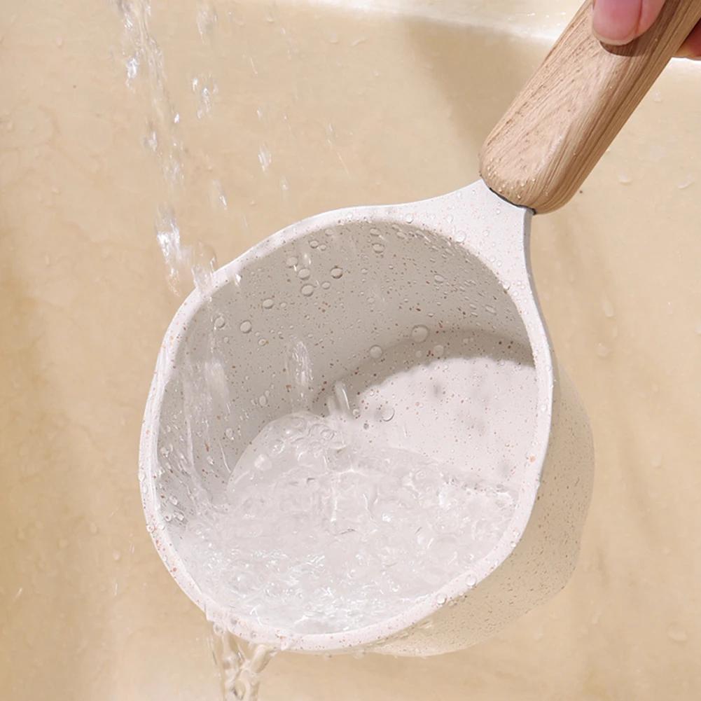 Kochtopf mit Holzgriff Mini-Kochtopf mit Ausguss Kleine Saucepfanne Antihaft-Pfanne für Outdoor-Induktionskochfeld