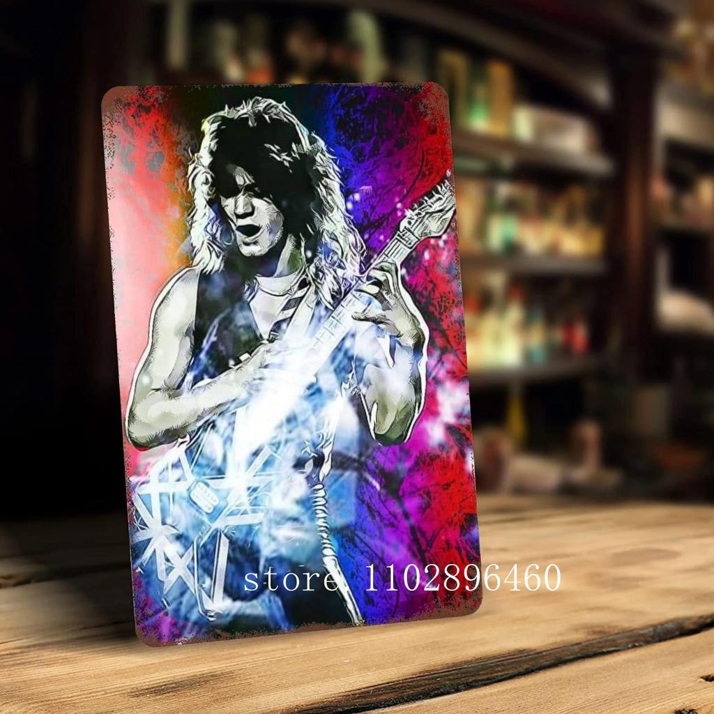 Van Halen Metal Plaques & Signs Wall Decor Vintage Tin Signs Captain Metal Poster Decor for Bar Pub Club Wall Decoration