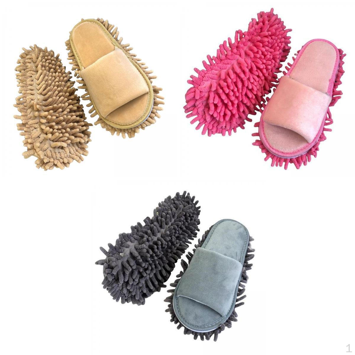 

3 пары тапочек-носков из микрофибры для пыли, моющиеся, для гостиницы, кухни