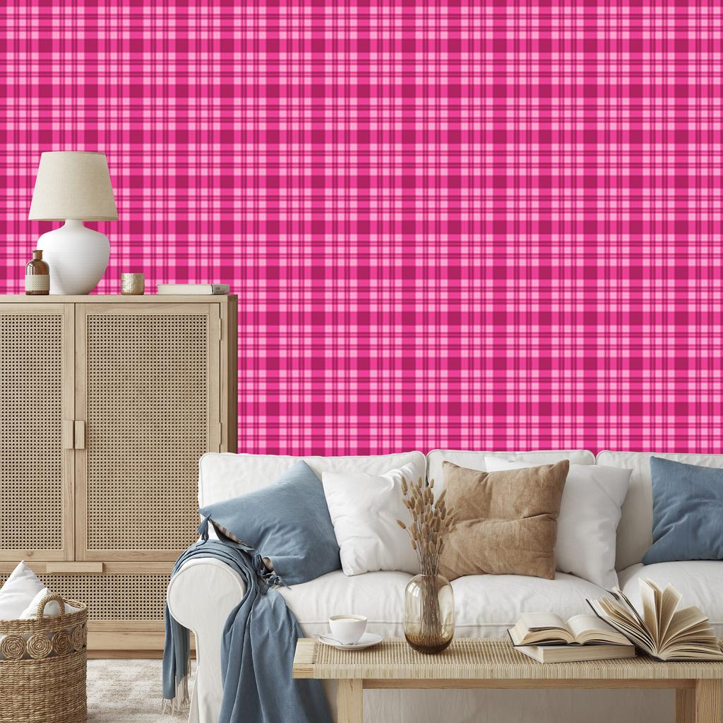 Wallpaper Pink checkered purple and powder pink, purple background 50x1000