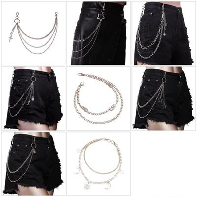Multi Layer Adjustable Metal Waist Pants Chain For Women Men Lightweight Body Jewelry For Parties Daily Outfits