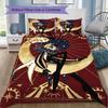 The Night Circus Clown Concertina Pattern Bedding,Quilt Set Quilt Cover Pillowcase Home Birthday Gift (1*duvet Cover+2*pillowcase,without core)ZSJT091