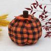4/5/6in Checkered Fabric Pumpkin PP Cotton Filled Knitted Fabric Small Size Soft Pumpkin Plush Toys