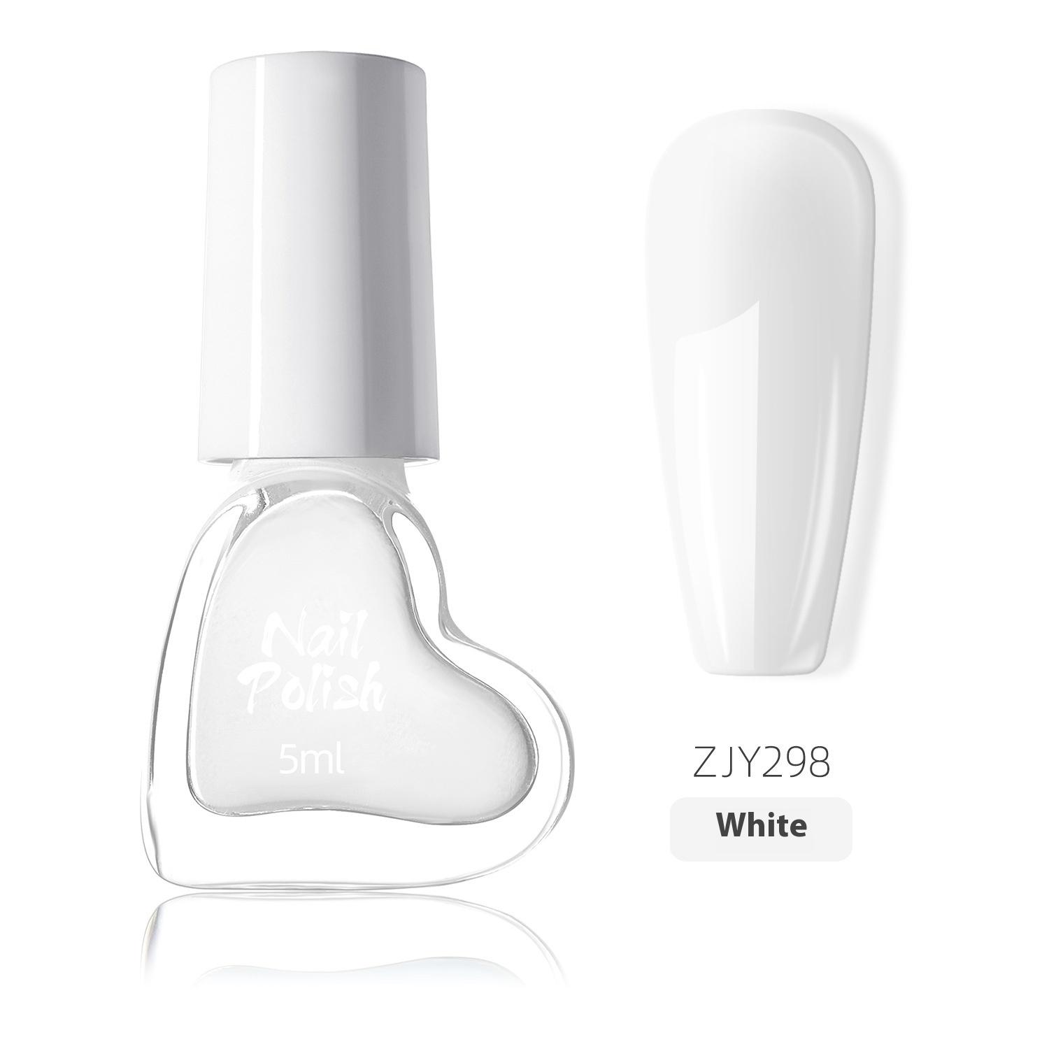 

Лак для ногтей Love Bottle Популярный белый цвет высокой насыщенности с дофамином, не требующий выпекания, на водной основе, защита окружающей среды single bottle белый