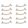 Pack of 10 Pin Elegant Smile Lapel Pin Fashion Smile Brooches Fixed Clothes Pin