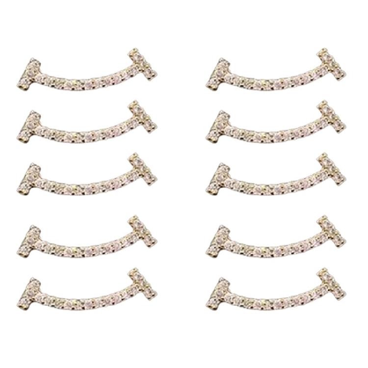 Pack of 10 Pin Elegant Smile Lapel Pin Fashion Smile Brooches Fixed Clothes Pin