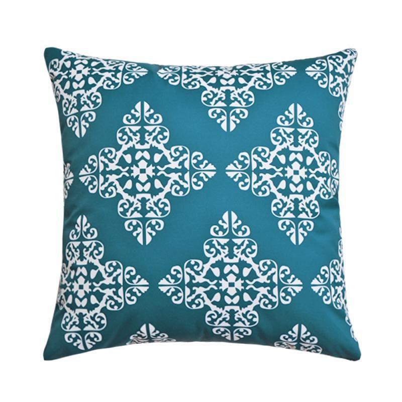 Solid Color Waterproof Cushion Cover Pillow Case For Outdoor Home Decor 16" To 24