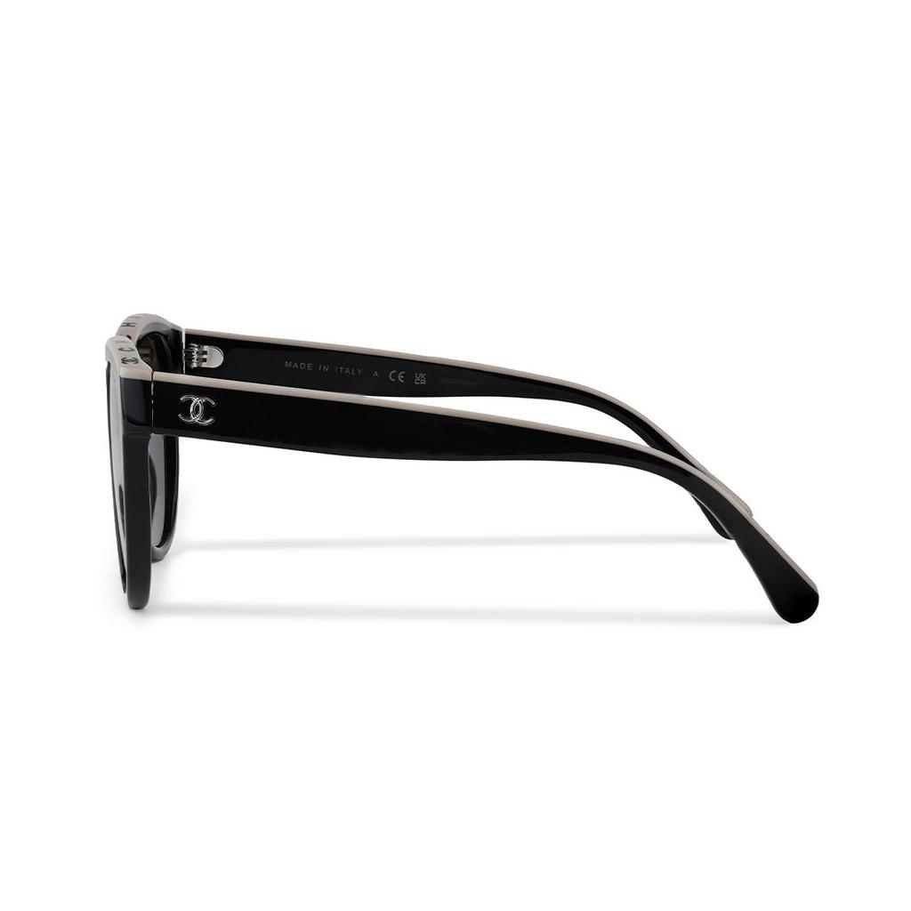 Chanel Butterfly Sunglasses Unisex Sunglasses Black Beige Brown CH5414-C534/3