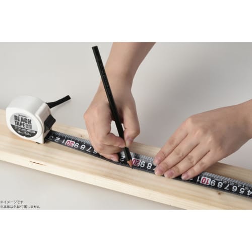 Takagi Black Tape, Convex, White, 25mm x 5.5m, JIS Class 1, Double-Sided Scale, Black Tape, White Scale, Easy-to-Read, Double-Lock, White Body, Compac