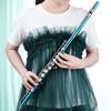 Closed Hole C Flute 16 Keys Cupronickel Nickel-plated Wind Instrument with Carry Case Flute Stand Gloves Cleaning Cloth   Screwdriver Cleaning Rod