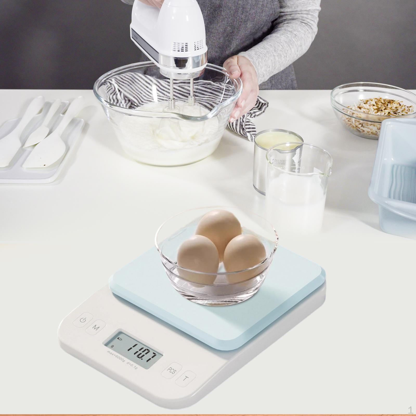 

Kitchen Scale Meal Prep Cooking Baking Weight Grams for Tea Coffee Home