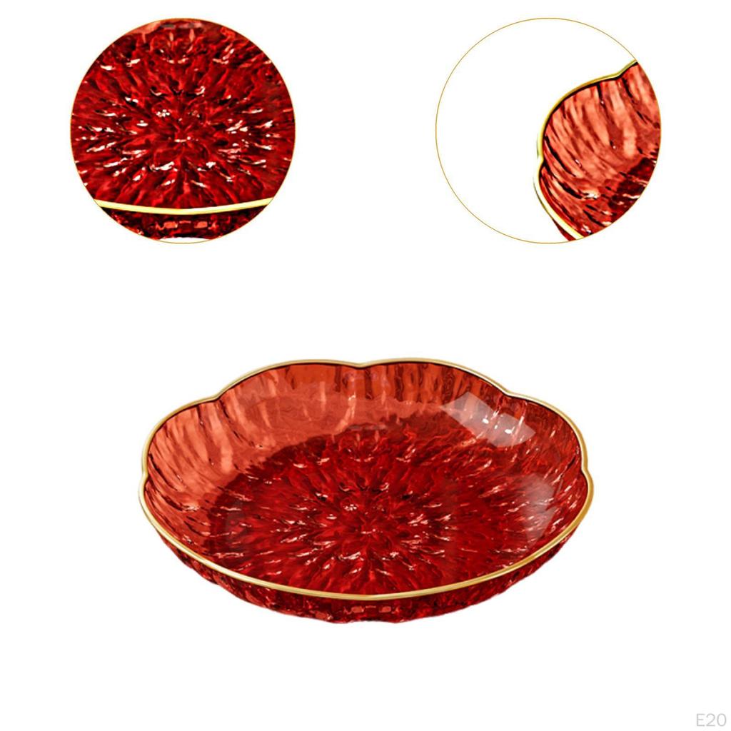 Klare Obstschale, Dessert Transparentes Geschirr, Süßigkeitenschale, Servierbehälter für Zuhause,