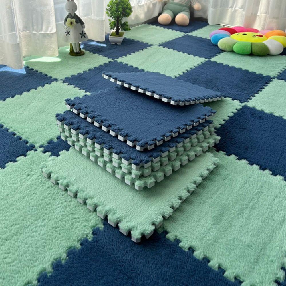 Geschenk Zuhause Schaumstoff Baby Spielmatte Bebe Matratze Plüsch Patchwork Bodenmatte Übung Kinder Teppich